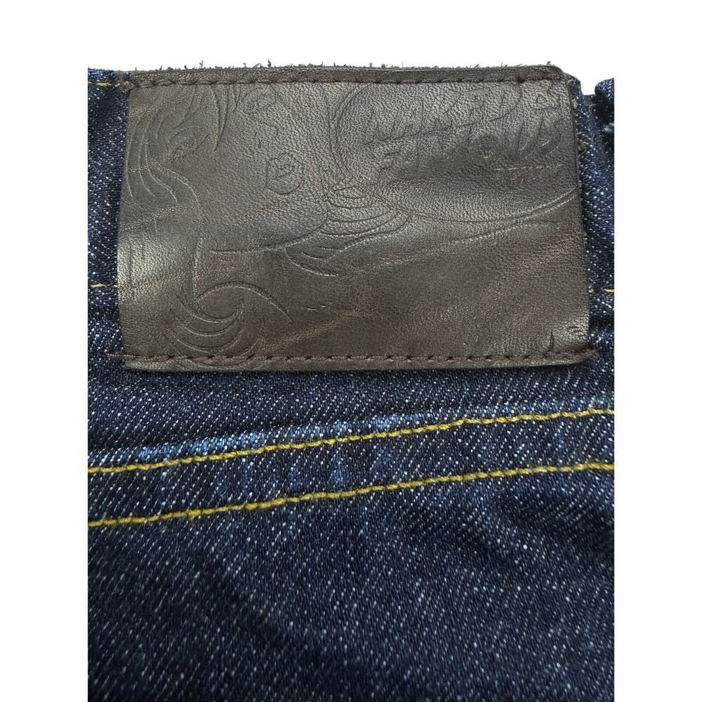 NAKED & FAMOUS Bestie Mid Rise Cropped Barel Leg Jean Sz 26 Blue Comfort Indigo - Picture 7 of 8